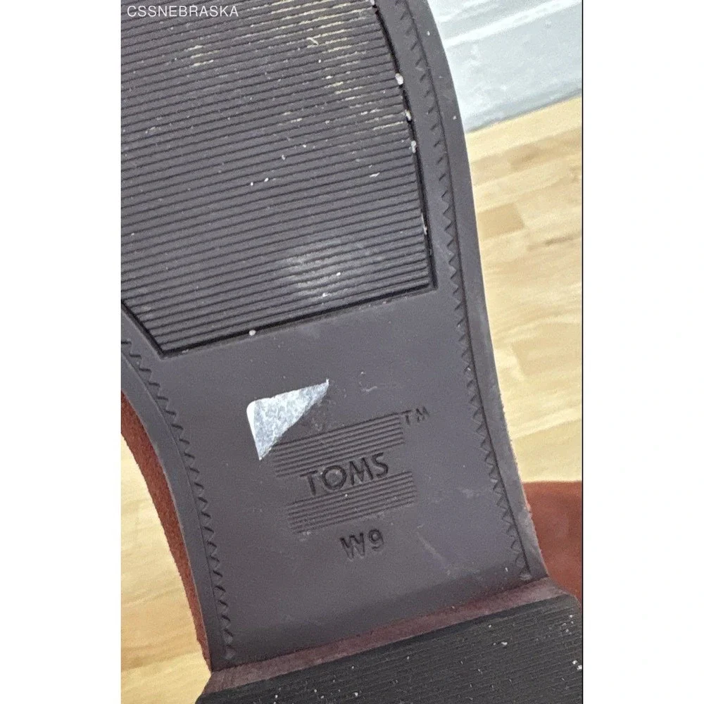 Toms burgendy ankle